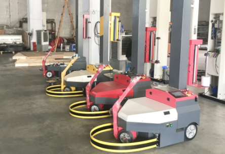 膜材月耗超萬元？伸縮式自走纏膜機（纏繞膜打包機）省膜 250%